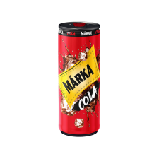 Márka cola ízű szénsavas üdítőital, cukorral és édesítőszerekkel 250ml üdítő, ásványviz, gyümölcslé