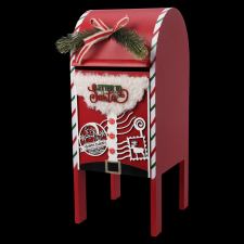 Márka nélkül / Without brand Dekor postaláda 30x13x13cm piros postaláda