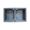 Marmorin Lukka 2 medencés gránit mosogatótálca, Grey 140 203 003