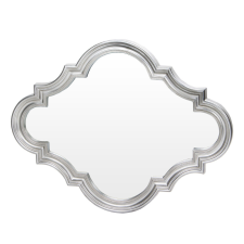  Marokkó csiszolásmentes fali tükör elegáns ezüst műanyag keretben 102x78,5x5cm bútor