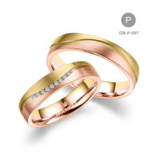 Marrya Gold 14 karátos Arany karikagyűrű pár - GB-097-14K-P gyűrű