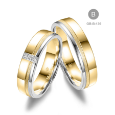 Marrya Gold 14 karátos Arany karikagyűrű pár - GB-136-14K-B gyűrű