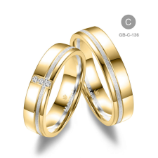 Marrya Gold 14 karátos Arany karikagyűrű pár - GB-136-14K-C gyűrű