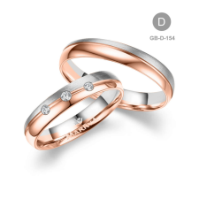 Marrya Gold 14 karátos Arany karikagyűrű pár - GB-154-14K-D gyűrű