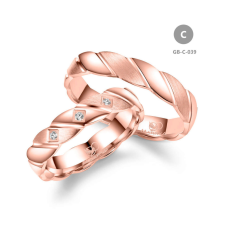 Marrya Gold 8 karátos Arany karikagyűrű pár - GB-039-18K-C gyűrű