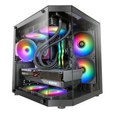 Mars Gaming MC-3TLITE Mini Tower Fekete számítógép ház