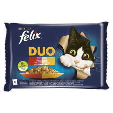 Mars-Nestlé Állateledel alutasakos FELIX Fantastic DUO macskáknak házias válogatás aszpikban 4x85g macskaeledel