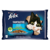 Mars-Nestlé Állateledel alutasakos FELIX Fantastic macskáknak zöldséges halas válogatás aszpikban 4x85g