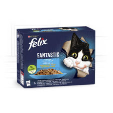 Mars-Nestlé Felix Fantastic - (halas) válogatás aszpikban (12x85g) macskaeledel