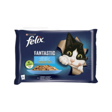 Mars-Nestlé Felix Fantastic - (lazac,lepényhal) aszpikban (4x85g) macskaeledel