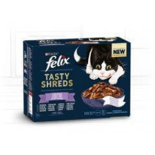 Mars-Nestlé Felix Tasty Shreds (vegyes válogatás - szószban) alutasakos - macskák részére (12x80g) macskaeledel