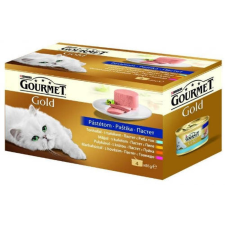 Mars-Nestlé Gourmet Gold Duó Multipack (pástétom) nedvestáp - macskák részére (4x85g) macskaeledel