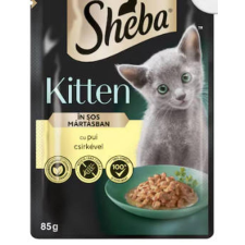 Mars-Nestlé Sheba Kitten Chicken - Alutasakos - (csirke,szósz) kölyökmacskák részére (85g) macskaeledel