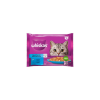 Mars-Nestlé Whiskas Adult Popular Fish – Nedves eledel (lazac, tonhal, aszpikban) macskák részére (4x85g)