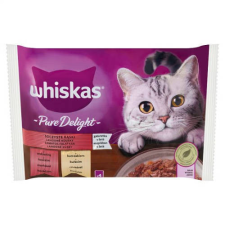 Mars-Nestlé Whiskas Pure Delight &quot;Zamatos Falatkák&quot; aszpikban - alutasakos (marha,csirke) macskák részére (4x85g) macskaeledel