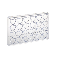 Martellato csokoládé forma, polikarbonát, DIAMOND HEART sütés és főzés
