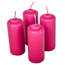 Mártott henger gyertya 40x100 mm Magenta 4db/csom (db ár) gyertya