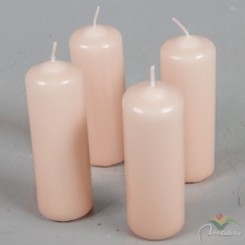  Mártott henger gyertya 40x120 mm pezsgő 4db/csom (db ár) dekorációs kellék