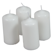  Mártott henger gyertya 50x100 mm fehér 4db/csom (db ár) gyertya