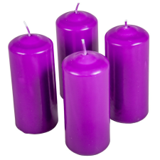  Mártott henger gyertya 50x120 mm lila 4db/csom (db ár) gyertya