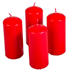  Mártott henger gyertya 50x120 mm piros 4db/csom (db ár) gyertya