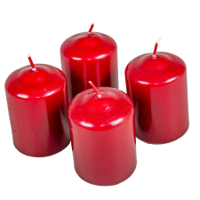  Mártott henger gyertya 50x75 mm bordó 4db/csom (db ár) gyertya