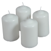  Mártott henger gyertya 60x100mm fehér 4db/csom (db ár)