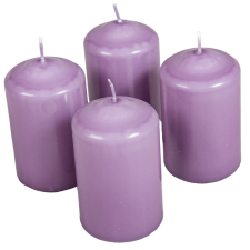  Mártott henger gyertya 60x100mm halvány lila 4db/csom (db ár) gyertya