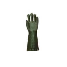  MÁRTOTT POLIMER KESZTYŰ, ZÖLD, VEGYSZERÁLLÓ, 40CM (9)