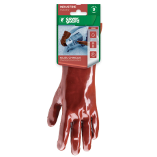  MÁRTOTT PVC KESZTYŰ, BORDÓ, S/L/O, 36CM_BLISZT_10