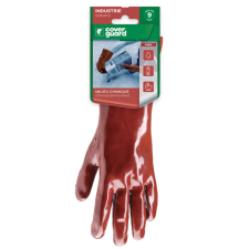 MÁRTOTT PVC KESZTYŰ, BORDÓ, S/L/O, 36CM_BLISZT_8 védőkesztyű