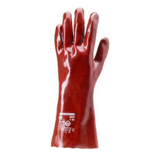  MÁRTOTT PVC KESZTYŰ, BORDÓ, SAV/LÚG/OLAJÁLLÓ, 36CM_8 védőkesztyű