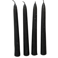 Mártott spitz gyertya fekete 20cm (db ár) 20db/csom gyertya