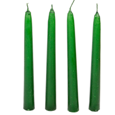  Mártott spitz gyertya Zöld 20cm (db ár) 20db/csom gyertya