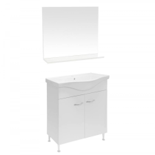 MARTPLAST Fürdőszoba szekrény + mosdókagyló + tükör fehér. Focus 850 fürdőszoba bútor