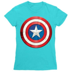 Marvel Amerika Kapitány női rövid ujjú póló - A pajzs - Több színben