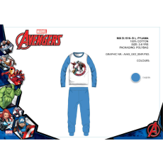 Marvel Bosszúállók gyerek jersey pizsama - pamut pizsama - középkék