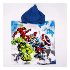 Marvel Bosszúállók gyerek poncsó - gyorsan száradó kapucnis törölköző - kék-fehér lakástextília