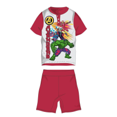 Marvel Bosszúállók nyári rövid ujjú gyerek pizsama - pamut jersey pizsama - piros - 104