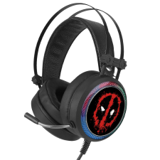 Marvel Deadpool 001 USB RGB fülhallgató, fejhallgató