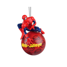Marvel Pókember 3D fenyőgömb, Marvel, 13 cm, piros karácsonyfadísz