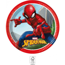 Marvel Spiderman Crime Fighter, Pókember papírtányér 8 DARABOS, 23 cm FSC Nr1 party kellék