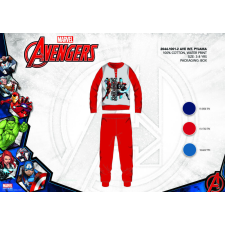 Marvel Téli pamut interlock gyerek pizsama - Bosszúállók - piros - 140 gyerek hálóing, pizsama