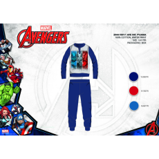 Marvel Téli pamut interlock gyerek pizsama - Bosszúállók - sötétkék - 140