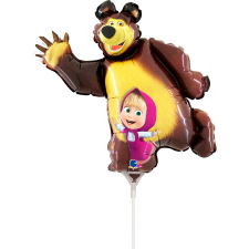 Mása és a medve Smile mini fólia lufi 35 cm (WP) party kellék