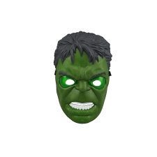  Masca Hulk cu lumini, pentru copii, 20 cm, verde jelmez