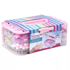 Masen Toys Készítsd magad ékszerkészítő doboz - rózsaszín, 400 db-os kreatív és készségfejlesztő