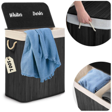 Massido Bambusz szennyeskosár fedéllel 100 l Massido bútor