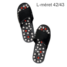 Masszírozó papucs, akupresszúrás papucs, masszázspapucs L-méret 42/43 gyógypapucs