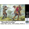  Master Box Wounded brother. Indian Wars series, XVIII century. Kit No. 2 1:35 (35210)